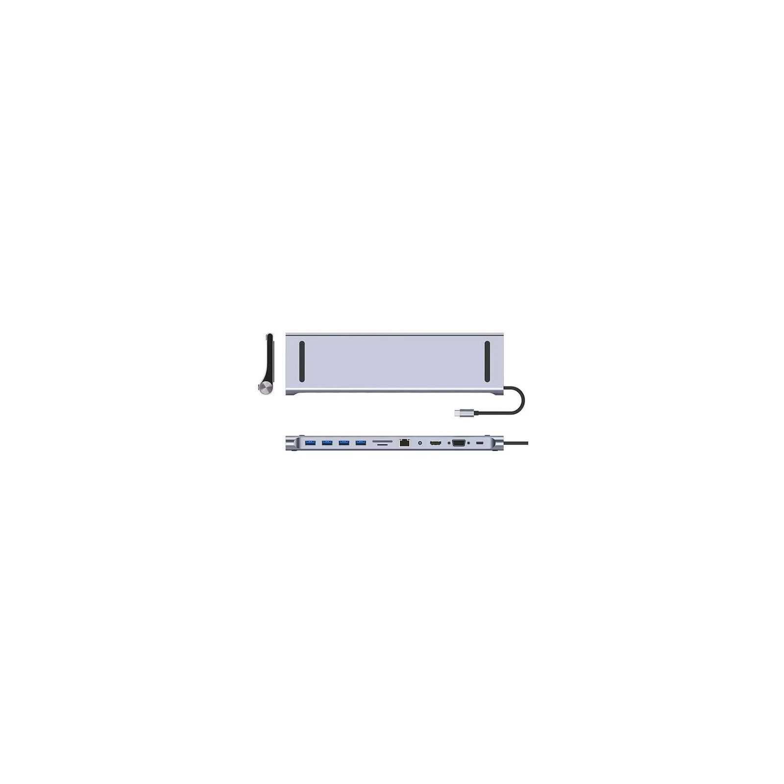 Док-станция Dynamode 11-в-1 USB-C to HDTV 4K/30Hz, VGA, 4хUSB3.0, RJ45