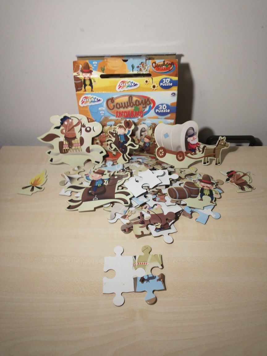 Puzzle Grafix COWBOYS & INDIANS 3D