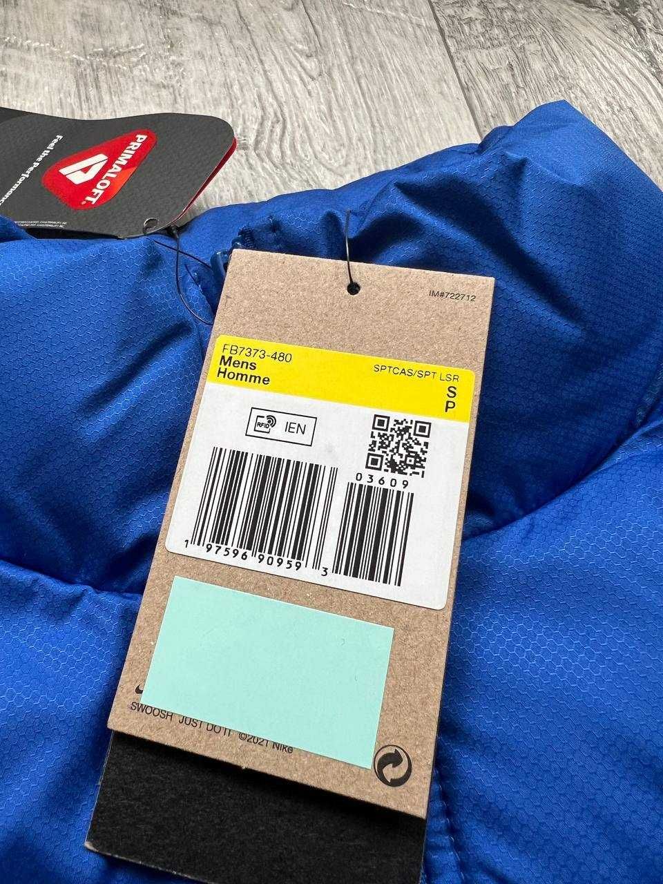 ОРИГІНАЛ! Жилетка Nike NSW Club Primaloft Blue S M L | FB7373-480