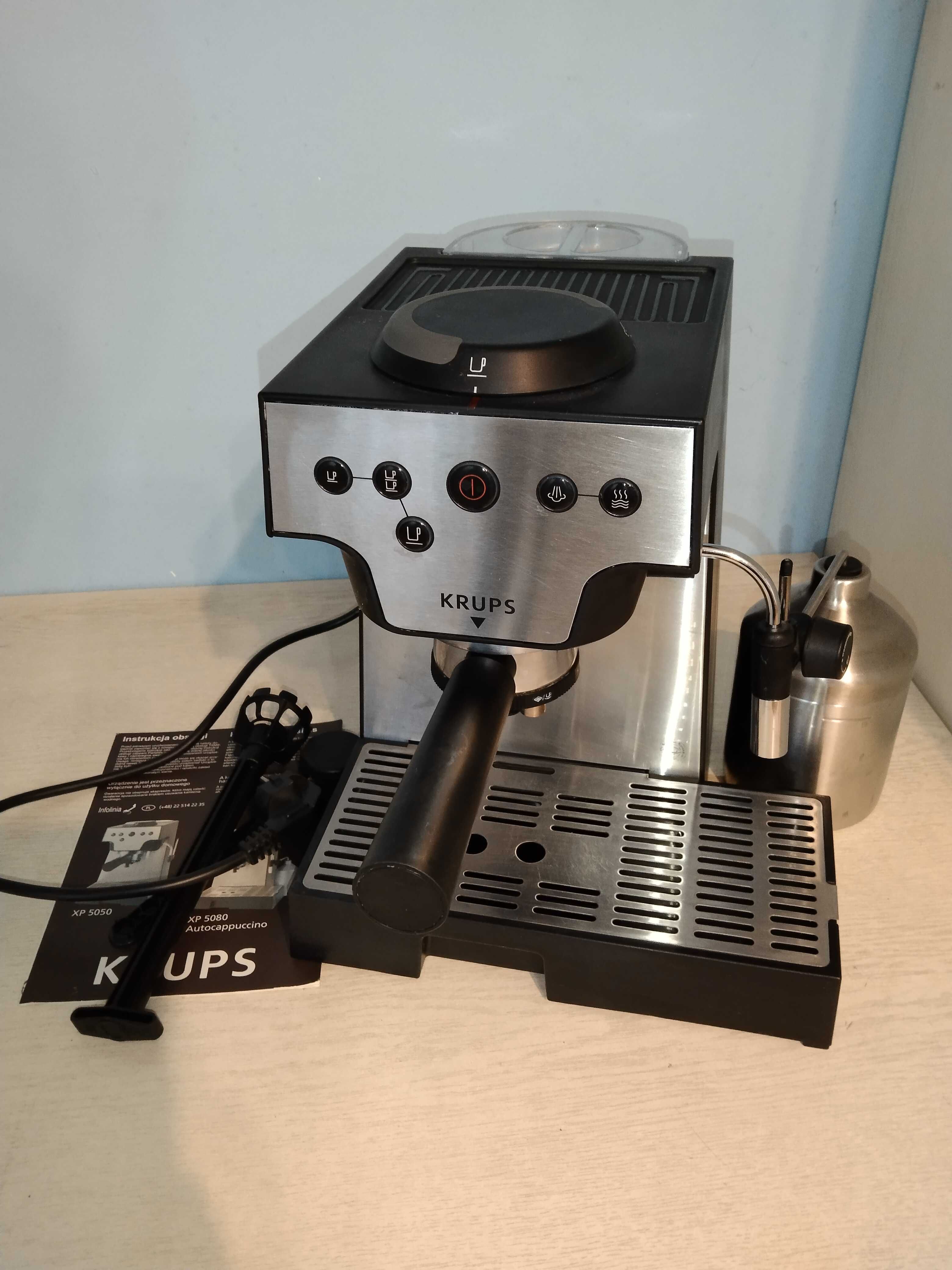 Krups XP5080 Ekspres do kawy kolbowy * Spieniacz * Kompletny * Sprawny