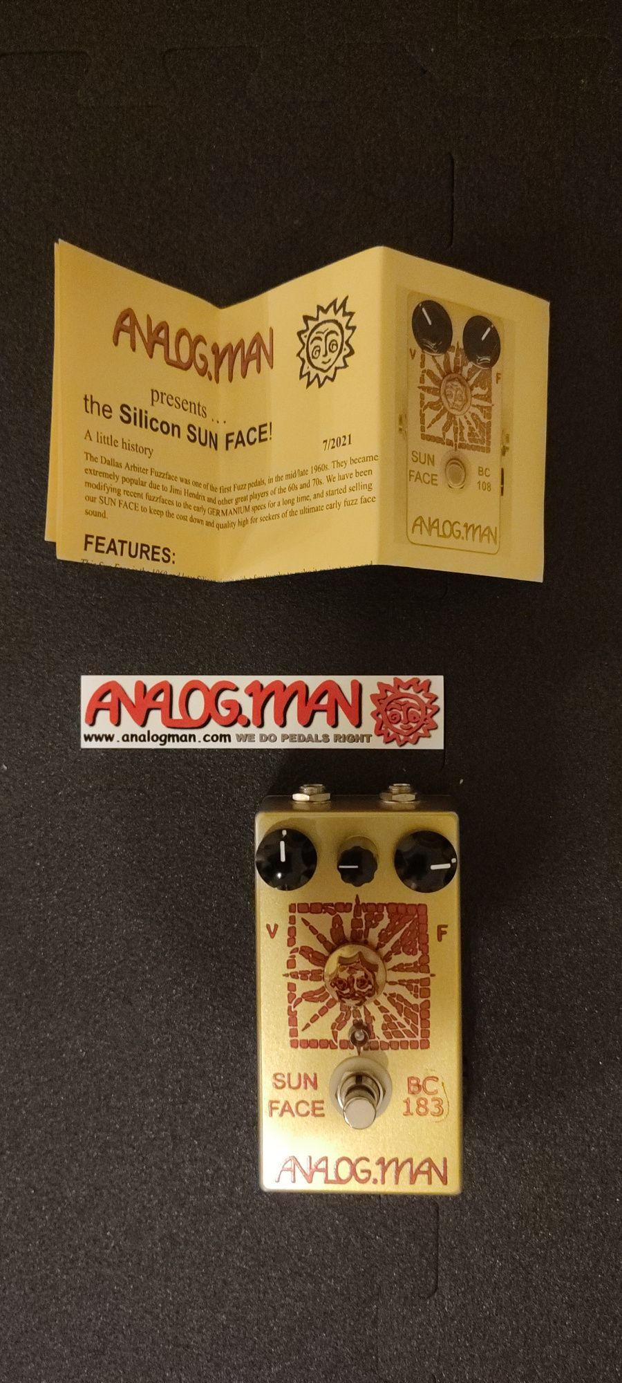 Pedal guitarra Analogman BC183 + EXTRAS Fuzz