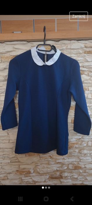 Bluzka z kołnierzykiem rozmiar M Stradivarius