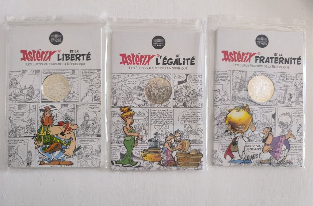 Moeda 10€ Asterix 19€ cada uma