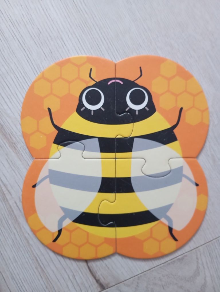 Puzzle 4w1 Układam robaczki 2+ Czu Czu