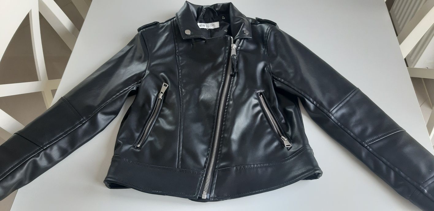 Kurtka biker ramoneska h&m,134