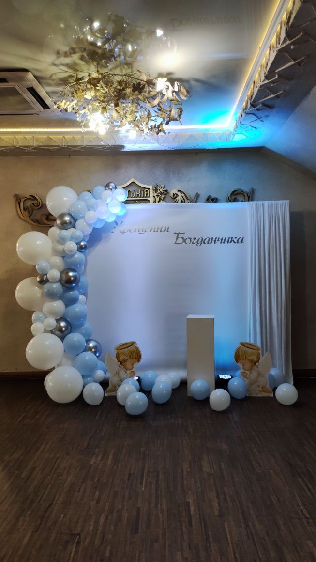 Фотозона хрещення весілля декор рочок