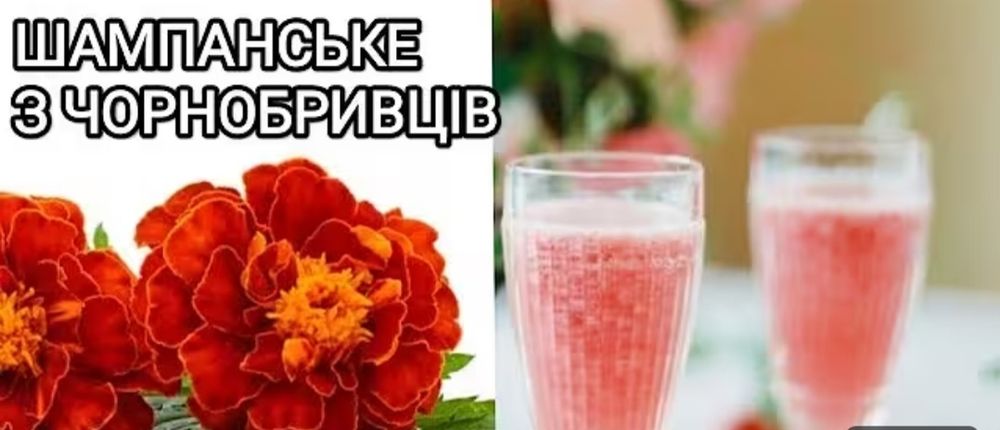 Квас із чорнобривців. Газованих напій в домашніх умовах.