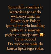 Voucher Slowhop o wartosci 1500 zł