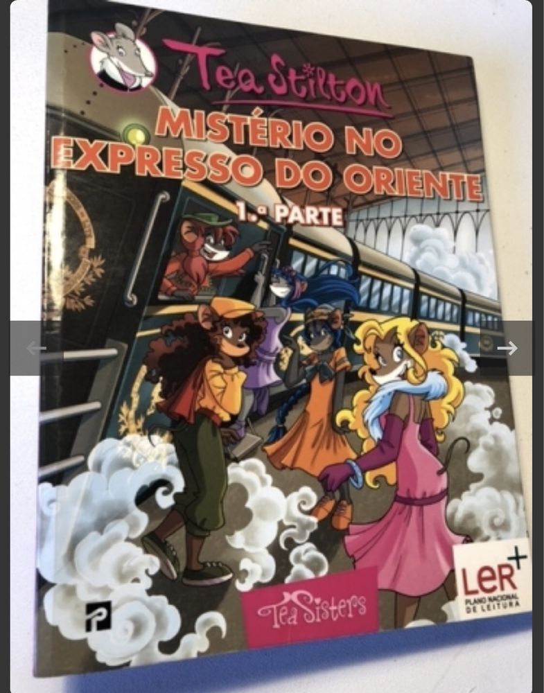 Livro “tea Stilton- mistério no expresso do oriente 1 e 2”