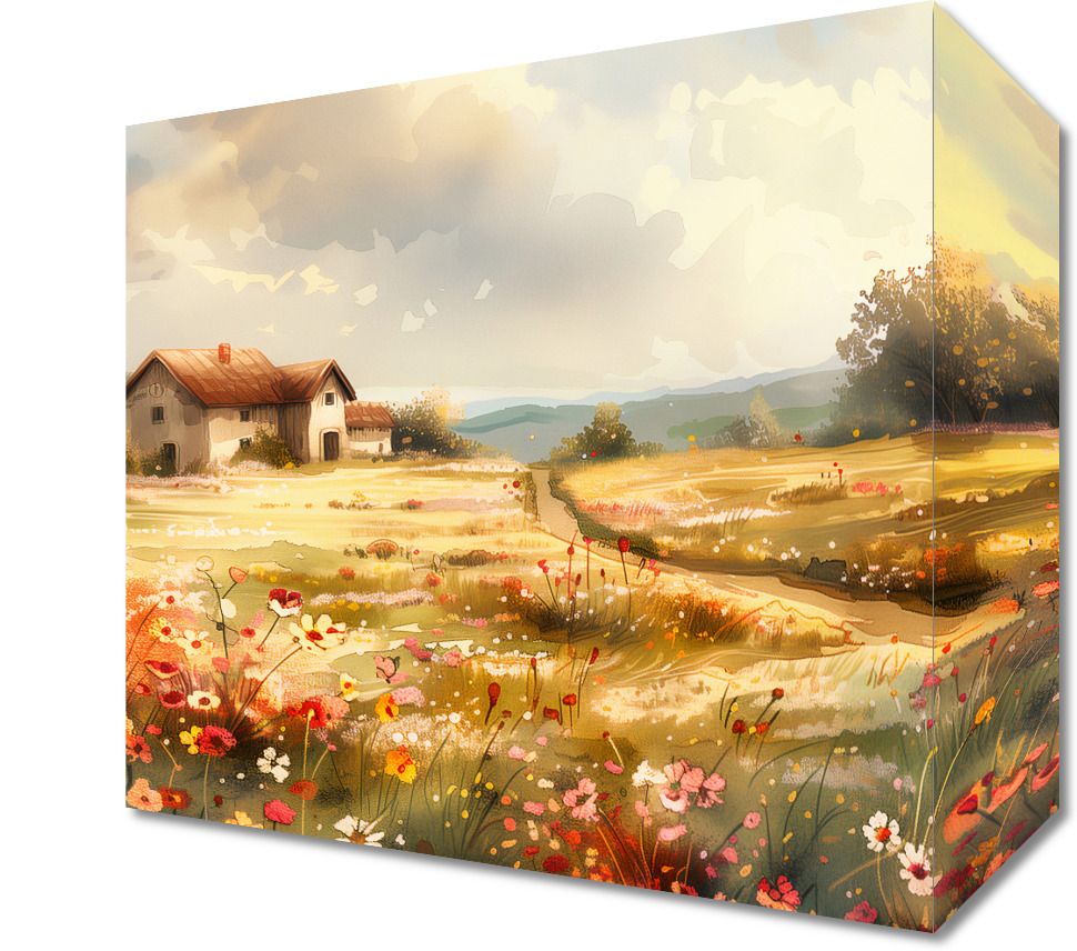 Obraz 20x20cm Sielski Domek