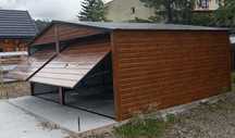 !! PROMOCJA Garaż 6x5,50 w kolorze drewnopodobnym PROMOCJA !!