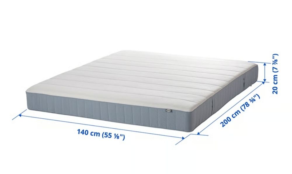 Materac IKEA 140x200cm Twardy