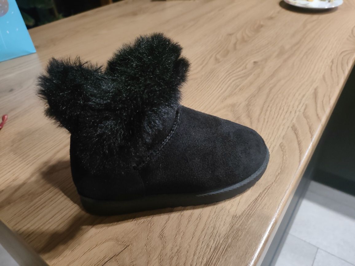Buty zimowe dla dziewczynki r.32 + gratis