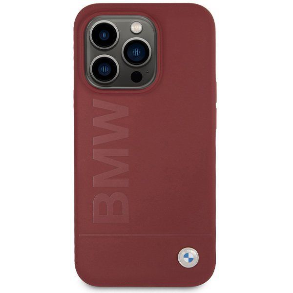 Bmw Bmhmp15Lslblre Iphone 15 Pro Czerwony Hardcase Silicone Big Logo