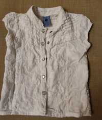 Біла блузка для дівчинки (4 роки)