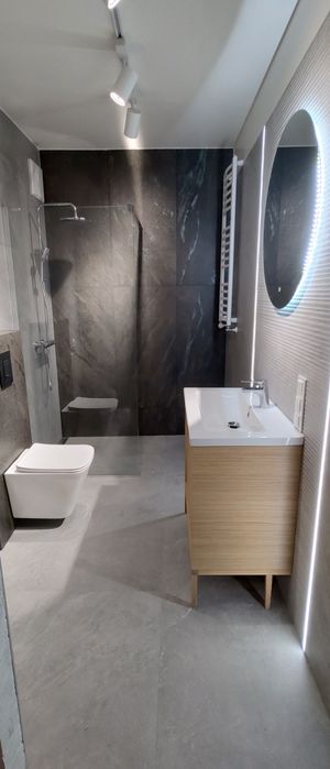 Remont wykończenie łazienki Gres Płytki Kafelkarz Glazurnik malowanie