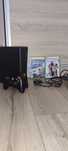 Xbox 360 Slim RGH3 + Pad + zasilacz + 2 Gry Pudełkowe