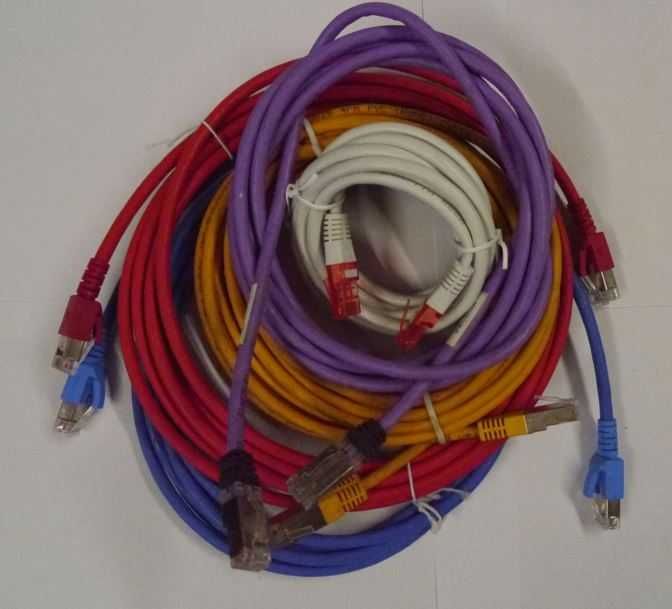 Kabel internetowy sieciowy skrętka RJ45 - 8pin 3metry kolory nowy