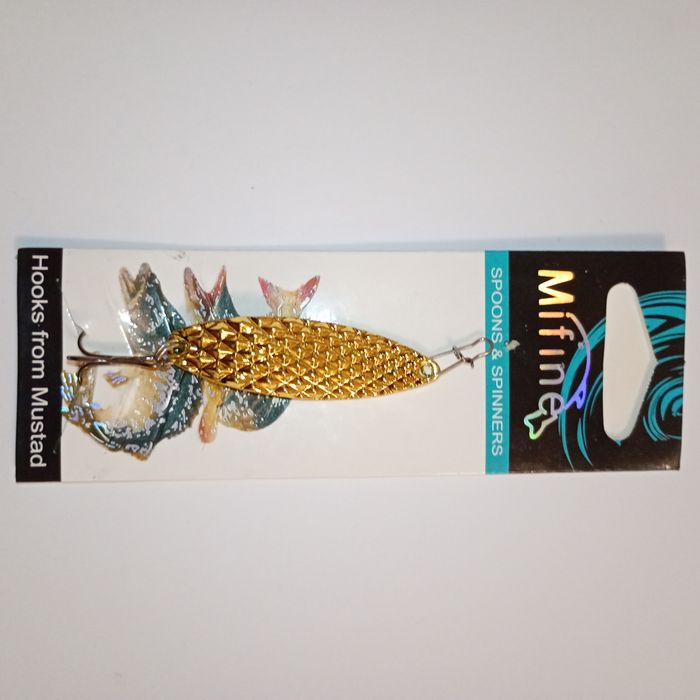Blacha błystka 10 cm 15 g Mifine szczupak spinning 6 modeli złota sreb