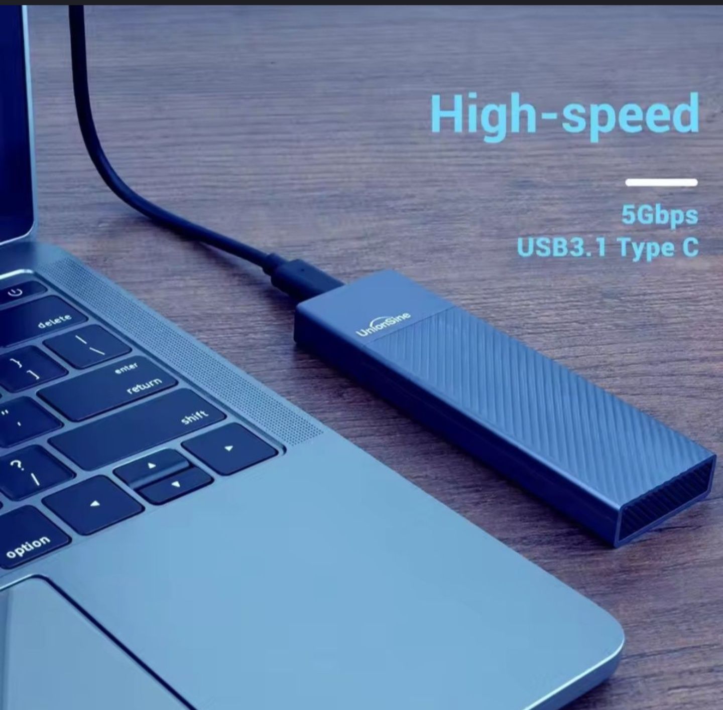Карман зовнішній UnionSine M2 SSD Sata