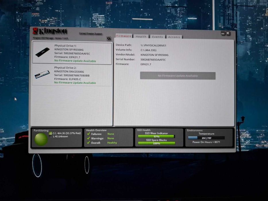 Ігровий ПК (I5-12400f, 3050 8Gb, 16Gb, 1.2Tb ssd)