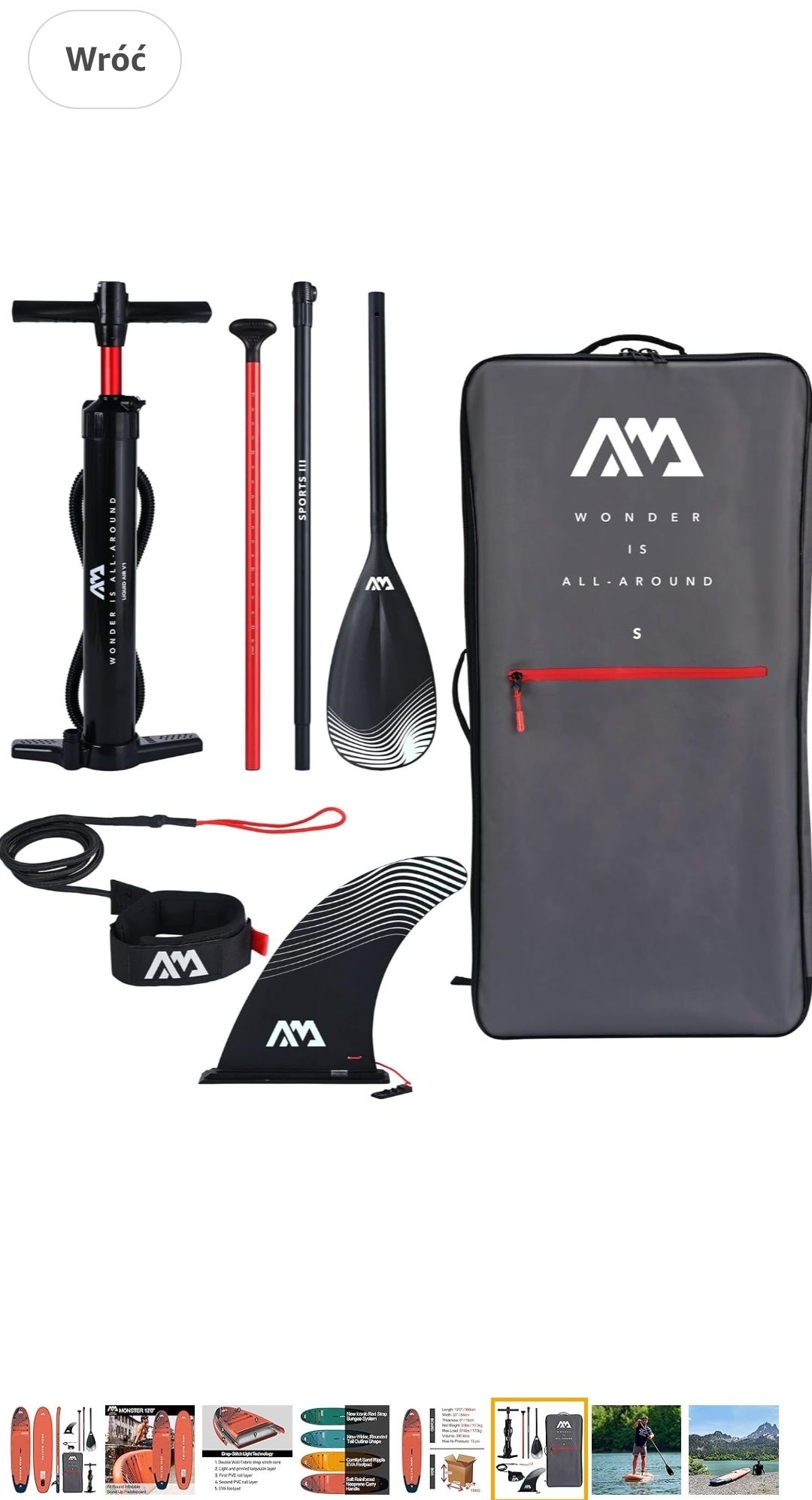 Sup Deska pompowana Aqua Marina Monster 12'0 BT-23MOP  nowe gwarancja