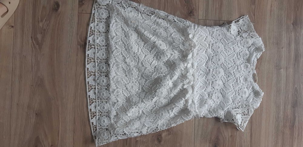 Komplet komunia Buty emel35  sukienka  koronka zara