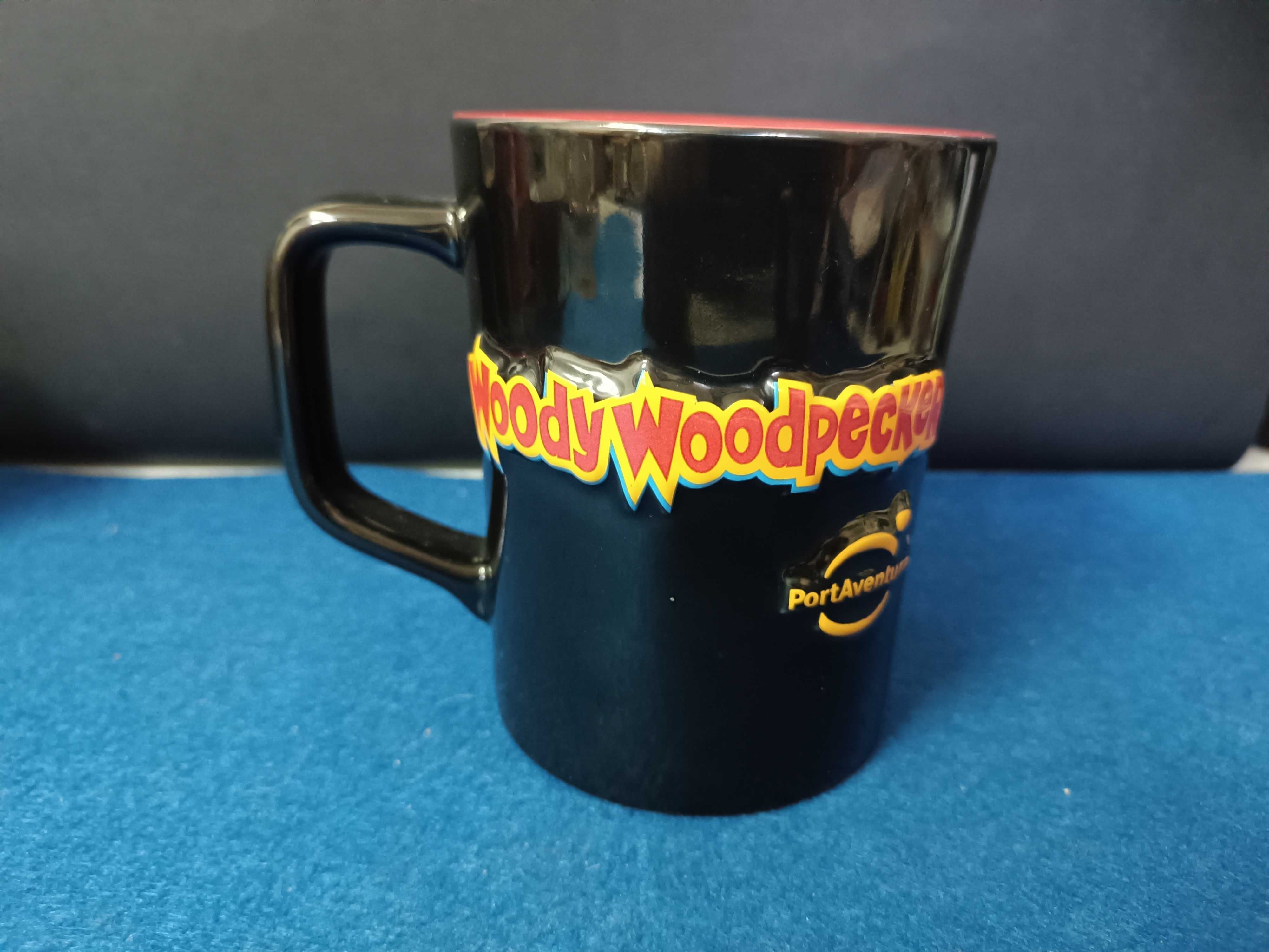 Curiosa caneca do WoodPecker Pica Pau oficial do Port Aventura