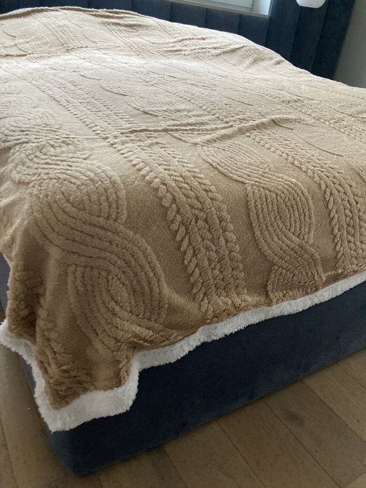 Super ciepły i gruby koc z baranem 220x200 Paris Luxury