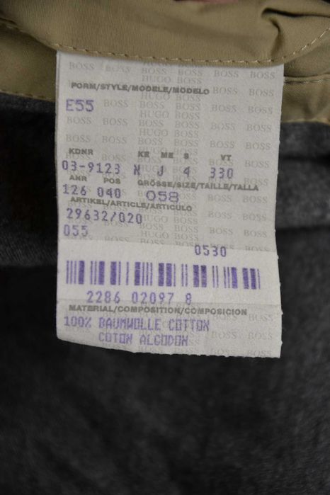 HUGO BOSS Trench Płaszcz Męski 58 Oryginalny Super Stan Bawełna