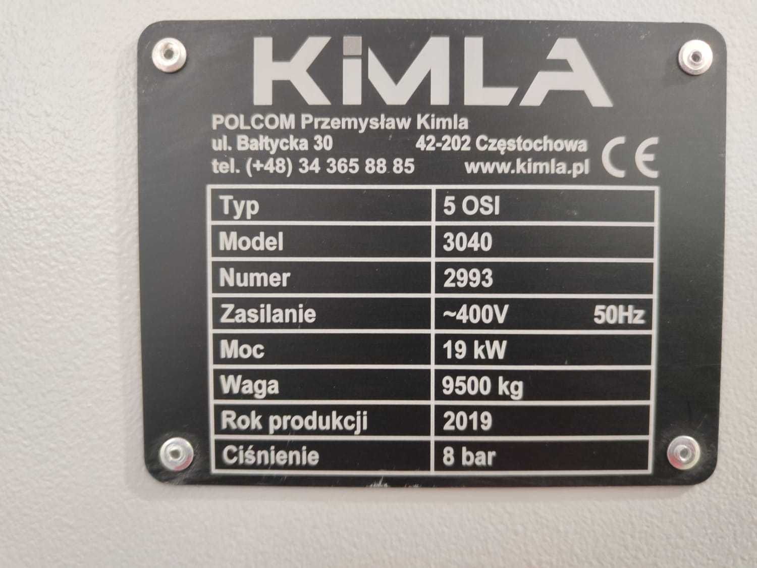 CNC KIMLA 3040 5 osi 2019 r. centrum obróbcze