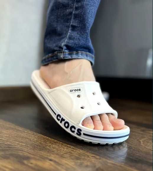 Тапочки Оригінал  крокс Crocs Bayband Slide Charcoal 36-44р