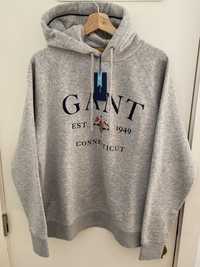 Hoodie GANT Connecticut Cinzento (M) NOVO