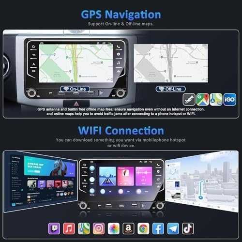 RADIO 7'' ANDROID 13 VW Golf / Passat / Jetta / SEAT / SKODA