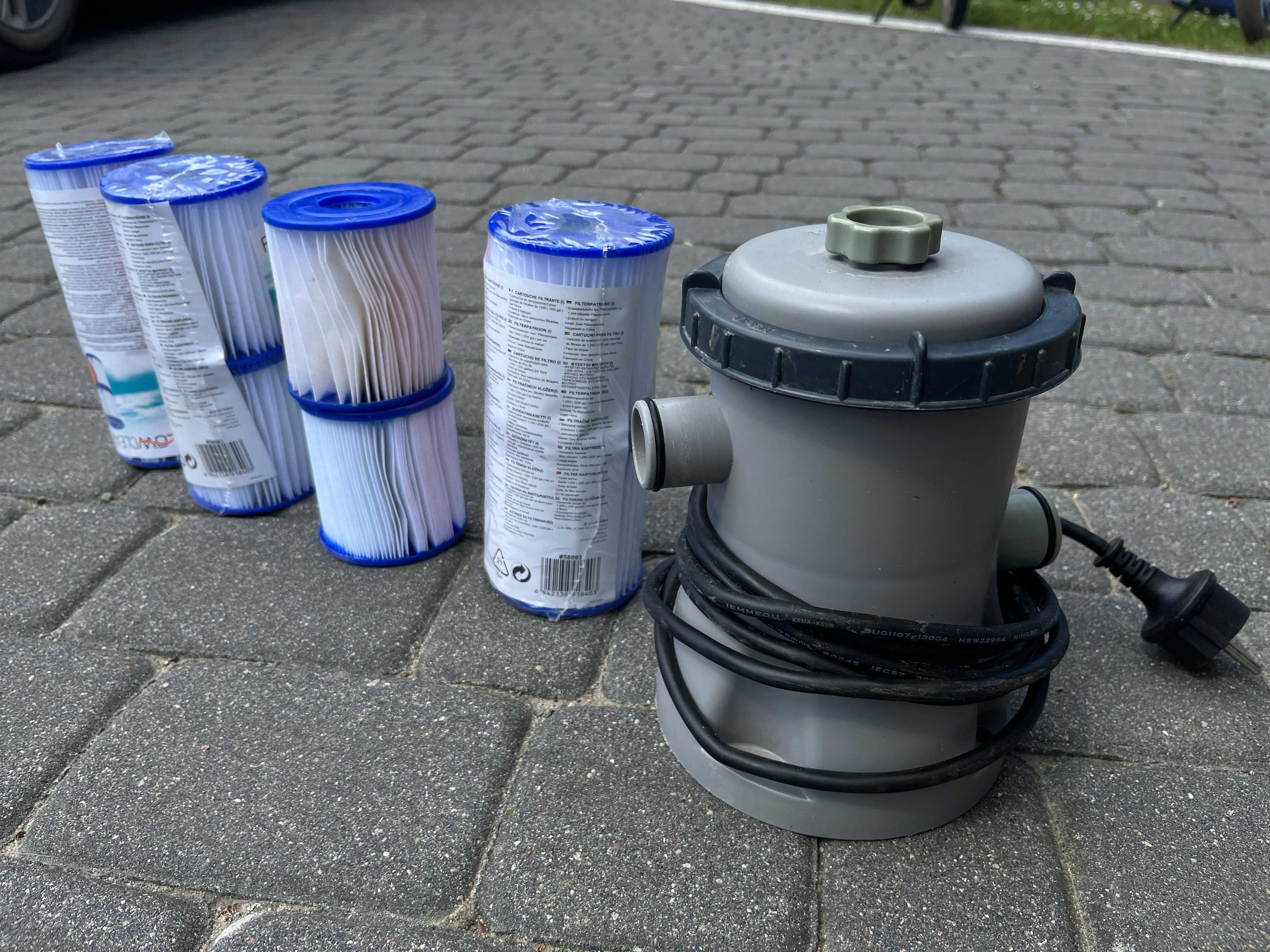 Pompa z filtrem Bestway 1249l/h + zestaw nowych filtrów na wymiane (8)
