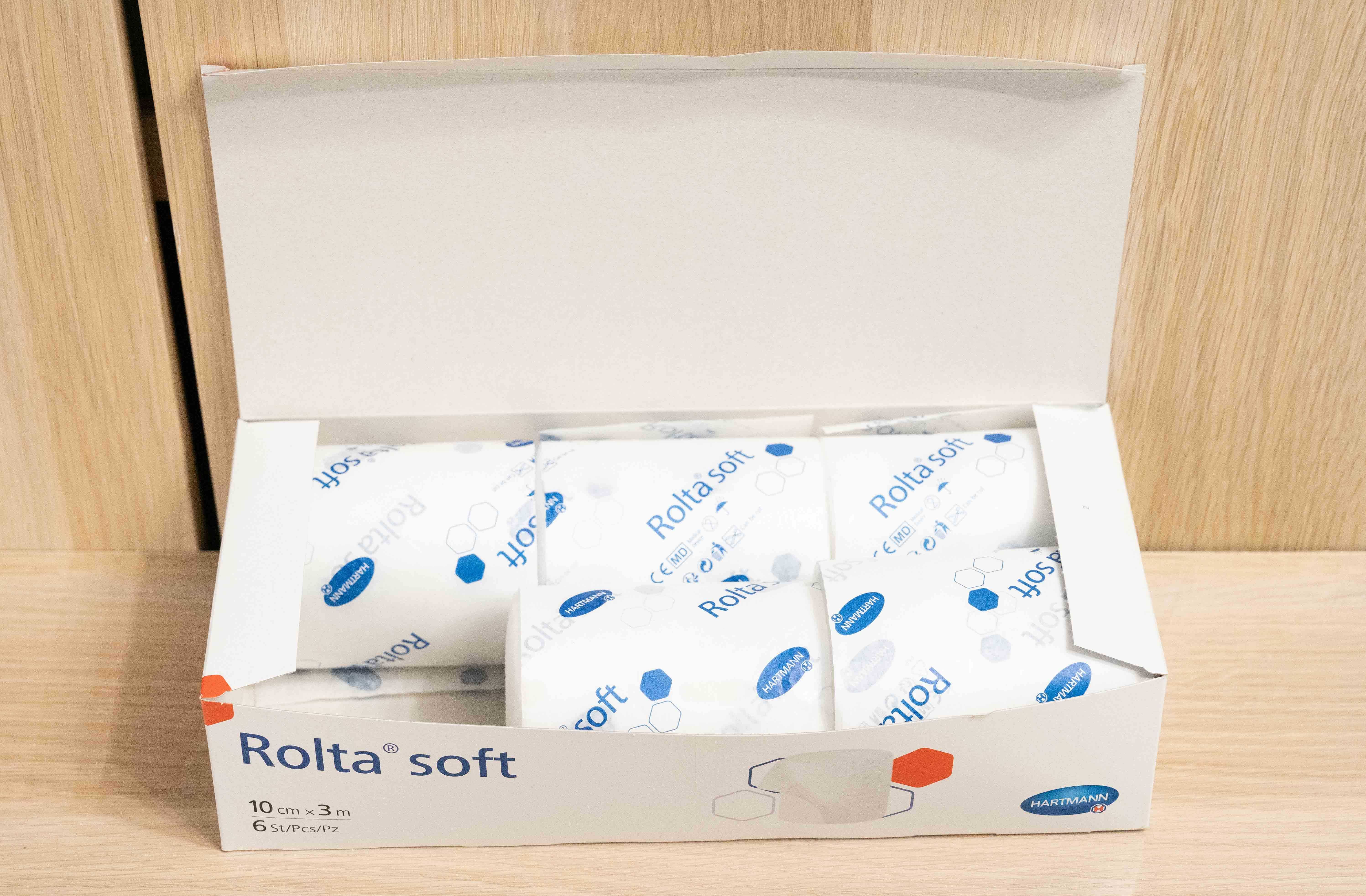 Bandaże / opaski z waty Rolta Soft 3 x 10 cm 5 sztuk, wazność do 2027