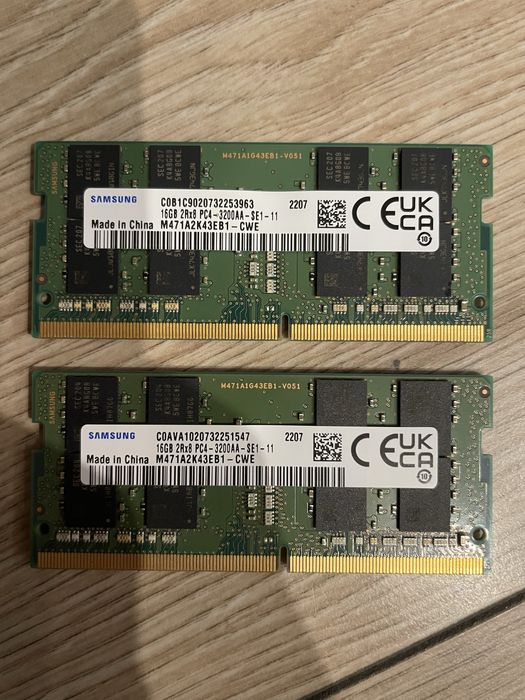RAM Samsung/GOODRAM 32GB (2x16GB) DDR4 SODIMM 3200MHz do laptopa