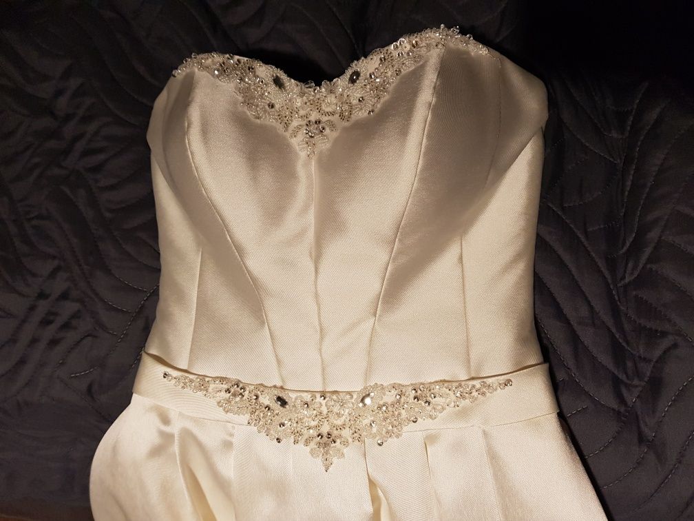 Sukienka ślubna Classa piękna, elegancka, klasyczna r.36 do 182cm