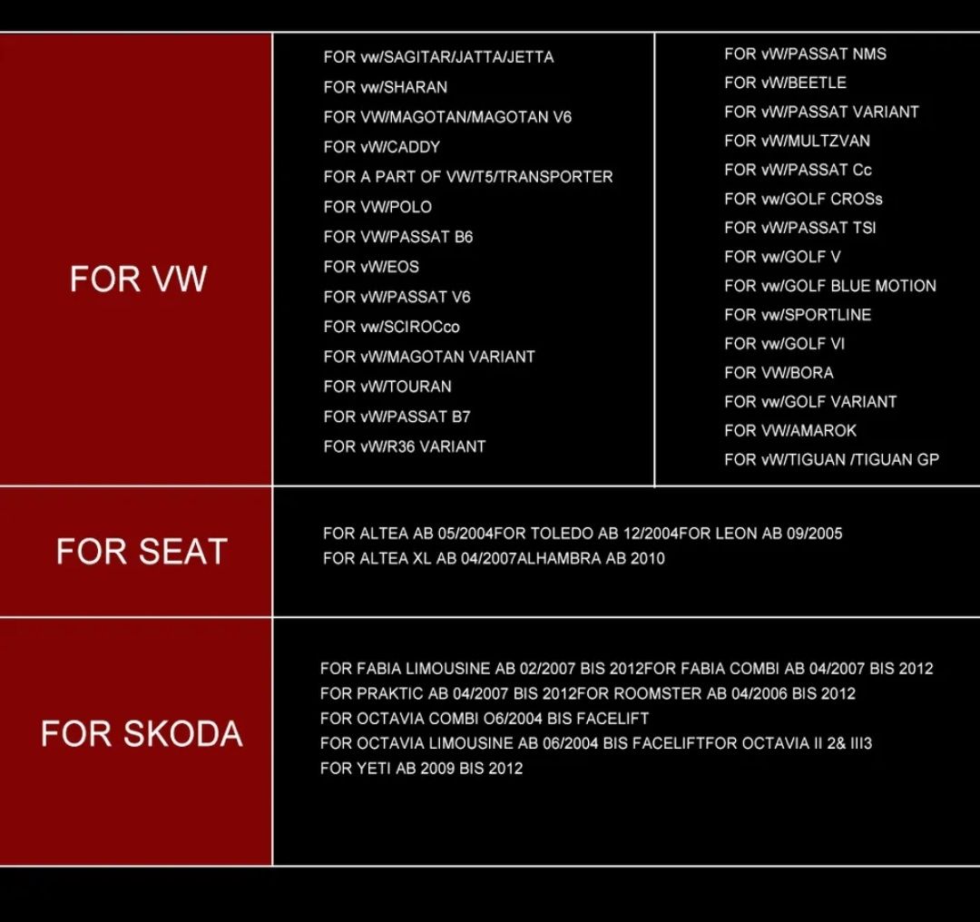 Автомагнитола штатная 2din Android VOLKSWAGEN Skoda Seat Carplay GPS