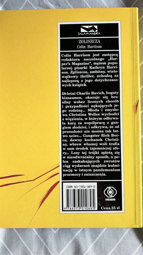 ZGLISZCZA Colin Harrison książka