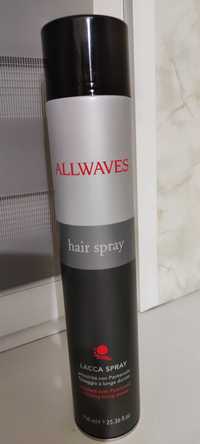 Duży lakier do włosów fryzjerski Allwaves 750ml