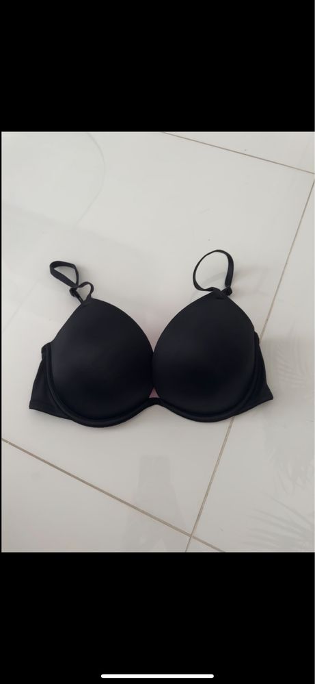 Nowy stanik Push Up Victoria Secret 70 B czarny stanik Victoria Secret