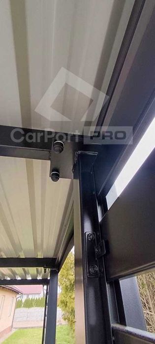 CarPort PREMIUM - wiata samochodowa 5x5  dodatkowa zabudowa  CP114