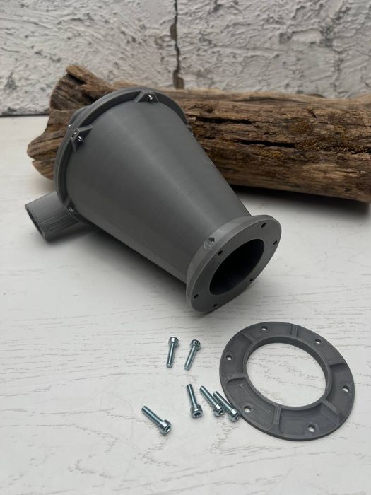 Циклон будівельний для пилососа, на відро, на бочку.