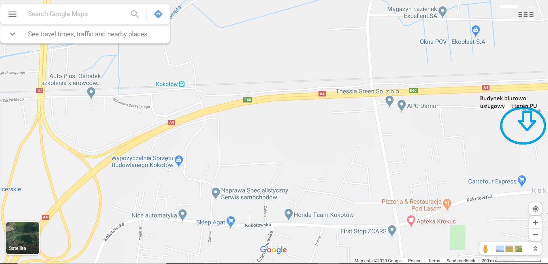 Powierzchnia Magazynowo-Biurowa | 740 m² | Kokotów – Granica Krakowa