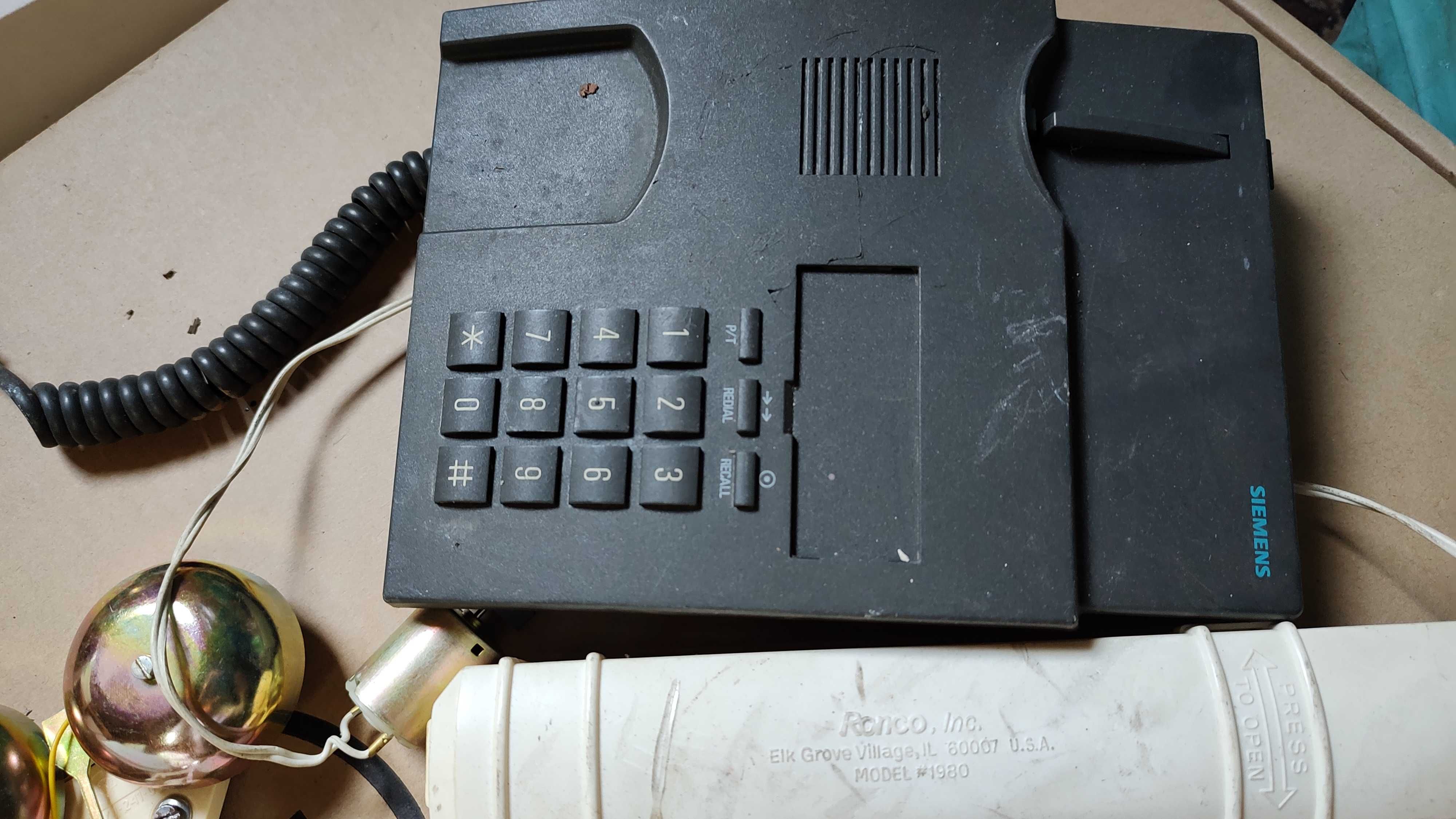 Sprzęt radziecki telefon i inne akcesoria rzeczy prl komplet
