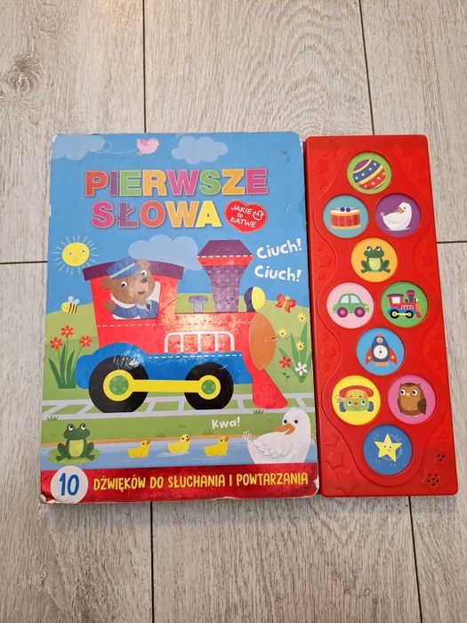 Książka z 10 dźwiękami używana.  Pierwsze słowa