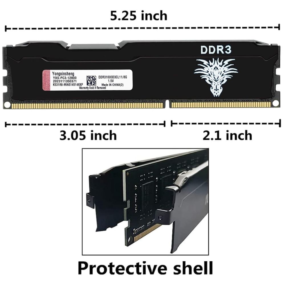 Комплект пам'яті Yongxinsheng DDR3 32gb (8gb x 4)