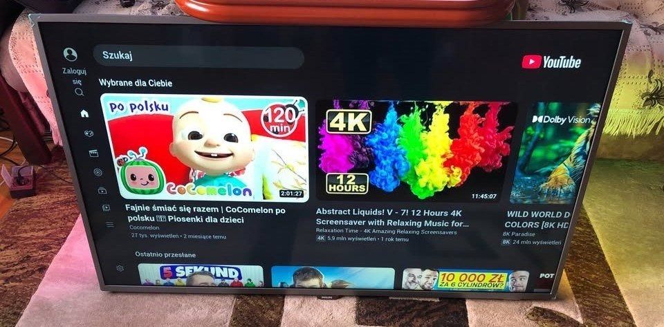 Telewizor 4K Philips 55" ANDROID TV AMBILIGHT X3 Smart Tv DVBT-2 Hevc