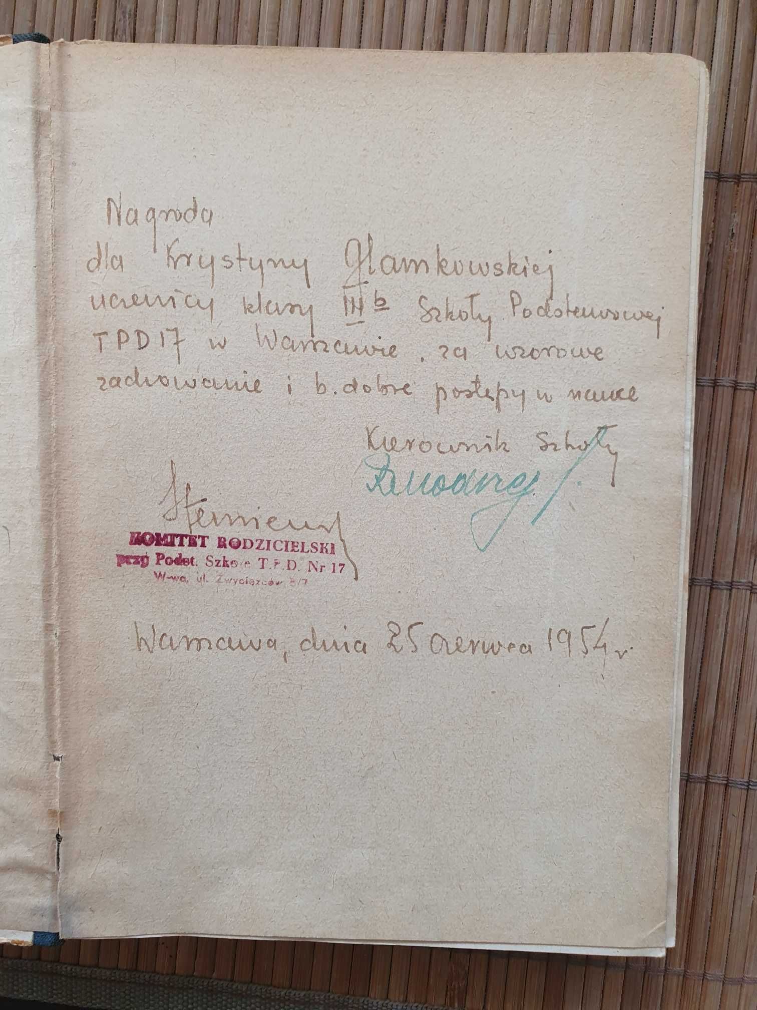 Książka „Mały Bizon” Arkady Fiedler stare wydanie z roku 1954